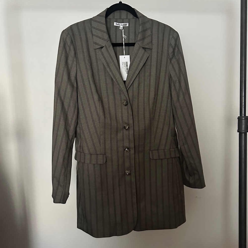Reformation Blazer Dress Coat